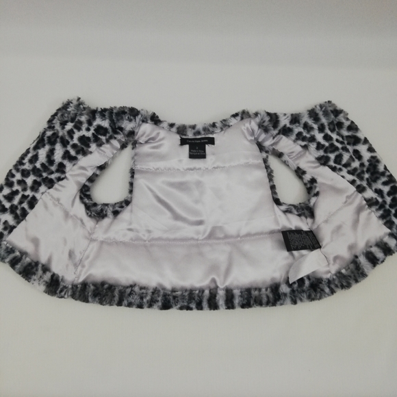 Calvin klien faux fur leopard vest - Picture 2 of 5
